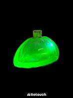Uranium glas parfum fles, Verzamelen, Ophalen of Verzenden, Gebruikt