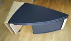Leolux Meropida salontafel - zwart en hout, Ophalen, Gebruikt, 100 tot 150 cm, 50 tot 100 cm