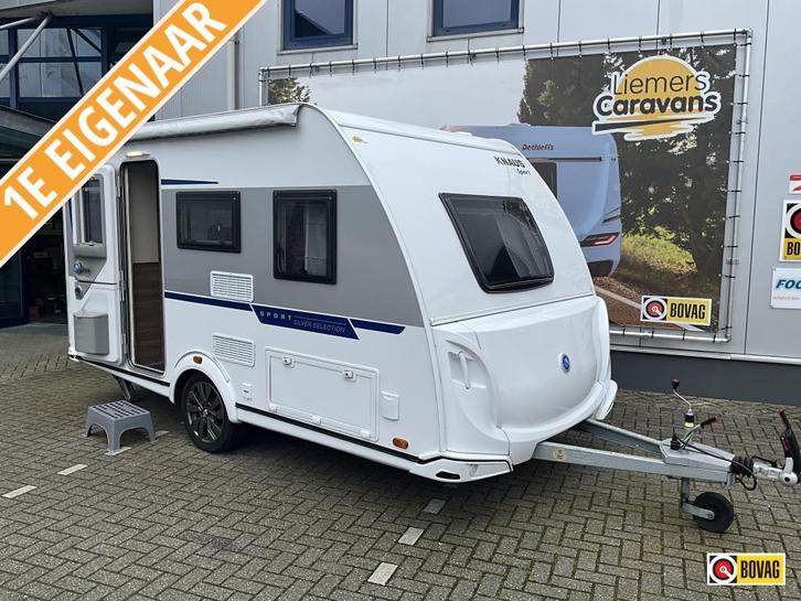 Knaus Sport Silver Selection 400 QD ZAKLUIFEL-MOVER, Caravans en Kamperen, Caravans, Bedrijf, tot en met 3, 1000 - 1250 kg, Treinzit