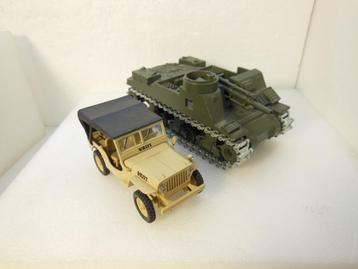 1x WILLYS Jeep +1 x M7 PRIEST - 1:50 - beschikbaar voor biedingen