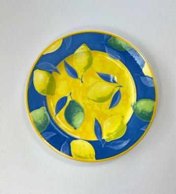 Faience ligne Hôtesse plat bord diner bord citroenen beschikbaar voor biedingen