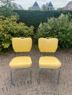 Gele bel air retro stoelen, Huis en Inrichting, Stoelen, Ophalen, Zo goed als nieuw, Overige kleuren, Twee