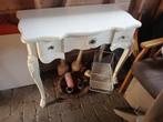 Salontafel model 1700 wit met 3 laden, Huis en Inrichting, Ophalen, Gebruikt, 100 tot 150 cm, 50 tot 100 cm