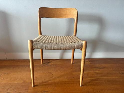 Niels Otto Møller model 75 stoel in licht eikenhout, Huis en Inrichting, Stoelen, Gebruikt, Eén, Hout, Bruin, Ophalen