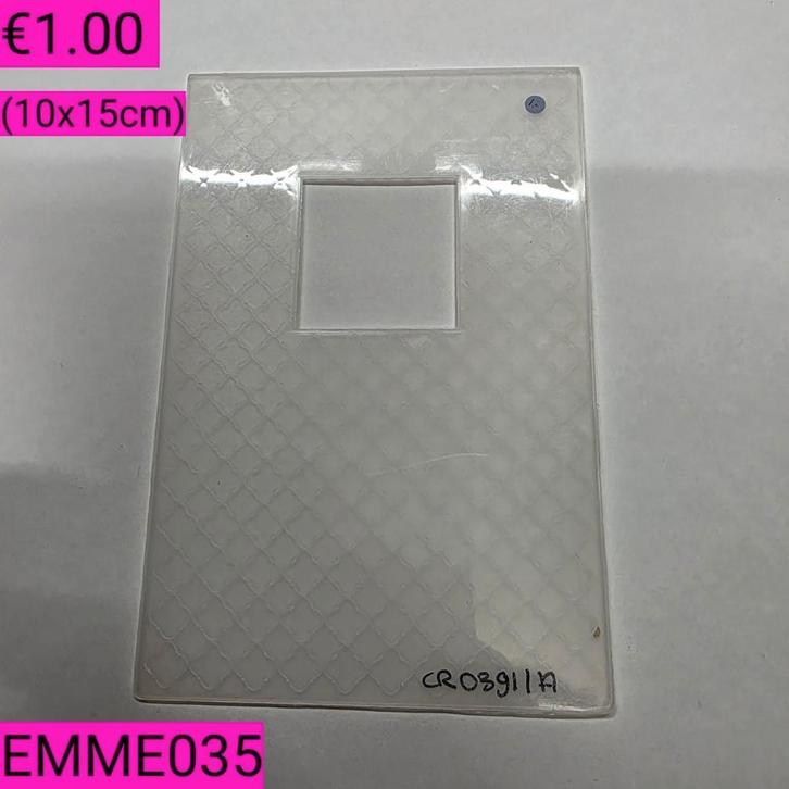 Embossing folders diversen €1.00 deel 2, Hobby en Vrije tijd, Kaarten | Zelf maken, Zo goed als nieuw, Pons of Mal, Overige thema's