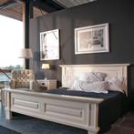 Tweepersoons  Cambridge Bed 200x200, Huis en Inrichting, Slaapkamer | Bedden, Ophalen, Overige materialen, Wit, Tweepersoons