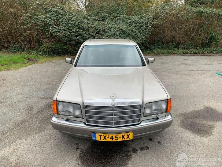 Mercedes-Benz S-Klasse 420 SEL (bj 1989, automaat), Auto diversen, Schadeauto's, Mercedes-Benz, Automaat, Benzine, Sedan, Beige