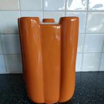 Grote donker oranje vaas, Aardewerk of Porselein, Nieuw, Oranje, Ophalen of Verzenden