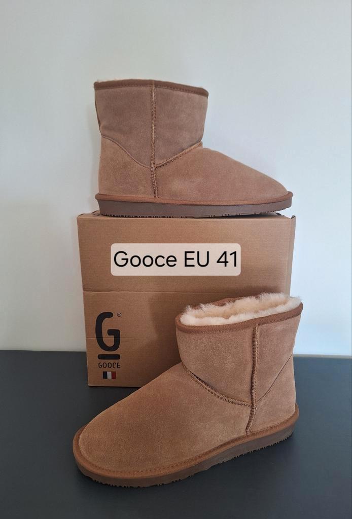 Nieuwe camel bruine Gooce suède enkellaarzen / sloffen EU 41, Kleding | Dames, Schoenen, Nieuw, Lage of Enkellaarzen, Bruin, Ophalen of Verzenden