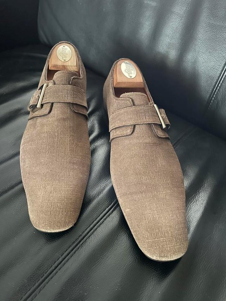 Santoni gespschoenen Topstaat!, Kleding | Heren, Schoenen, Zo goed als nieuw, Ophalen of Verzenden