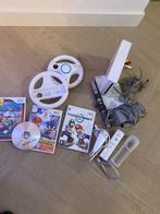 Nintendo Wii inclusief 4x Mario games oa Mario Kart & party, Ophalen of Verzenden, Gebruikt, Met 1 controller, Met games