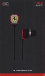SCUDERIA FERRARI RED R100I NOISE ISOLATING EARPHONES LOGIC3, Verzenden, Nieuw