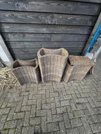 Gratis bloembakken en palisade, Tuin en Terras, Bloembakken en Plantenbakken, Ophalen, Minder dan 30 cm, Minder dan 60 cm, Rond