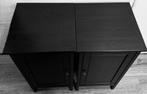 ***KOOP NU*** 2x Ikea Zwart/bruin Hemmes nachtkastjes. TEAB!, Huis en Inrichting, Slaapkamer | Nachtkastjes, Ophalen, Zo goed als nieuw