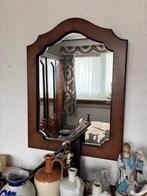 Vintage Spiegel mahoniehout, Ophalen, Rechthoekig, Minder dan 100 cm