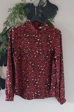 WE Blouse rood+blauw beige print M🙂, Maat 38/40 (M), Verzenden, WE, Zo goed als nieuw