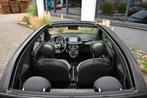 Fiat 500 Cabrio 1.0 (3cil) Apple CarPlay, 1e eigenaar BTW, Auto's, Voorwielaandrijving, Stof, Cabriolet, Zwart
