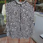 Blouse nieuw zijde print zwart-wit zijde D. Schumacher mt 38, Kleding | Dames, Maat 38/40 (M), Overige kleuren, Nieuw, Ophalen of Verzenden