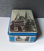 oud blik met afbeeldingen van kampen, Verzamelen, Blikken, Ophalen of Verzenden, Gebruikt, Overige