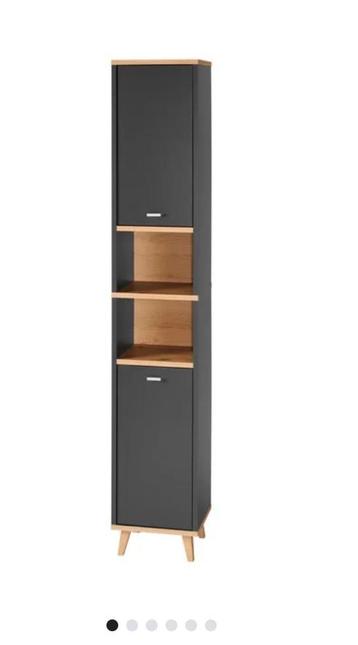 Antraciet Grijze Badkamerkast - 32x28x180cm beschikbaar voor biedingen