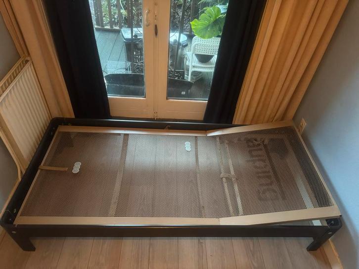 Auping 1-persoons bed(90x200cm) met verstelbaar hoofdeinde, Huis en Inrichting, Slaapkamer | Bedden, Gebruikt, Eenpersoons, 90 cm