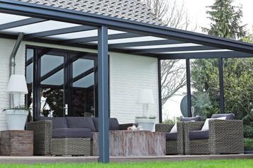 Luxe aluminium veranda 7x3,5m 9010/7016A voor maar €1595,-