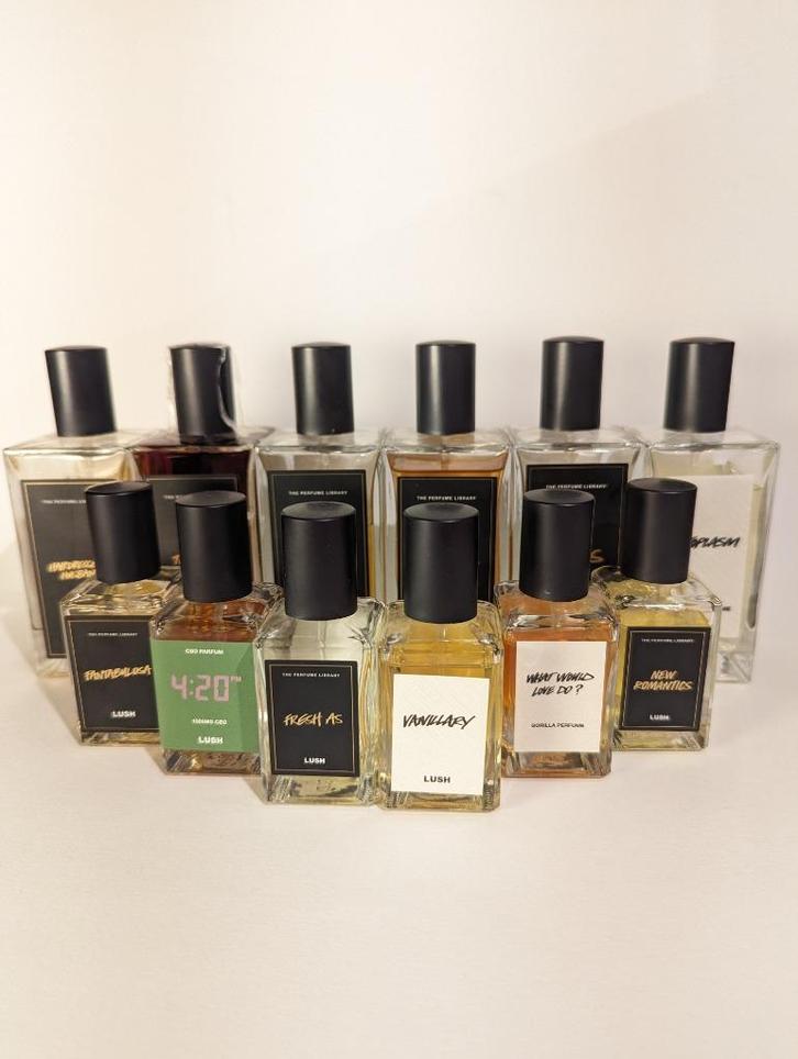 Diverse Lush Cosmetics Parfums (decants-samples 2-5-10ml), Sieraden, Tassen en Uiterlijk, Uiterlijk | Parfum, Zo goed als nieuw