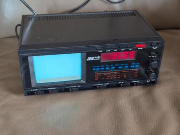 Zwart-wit TV Radio Wekker Audio Sonic Retro Old School beschikbaar voor biedingen