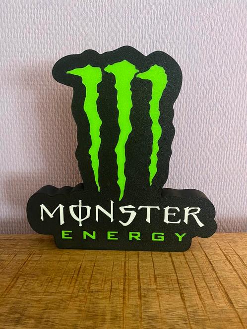 Monster Energy led lichtreclame met usb aansluiting., Verzamelen, Merken en Reclamevoorwerpen, Nieuw, Reclamebord, Ophalen of Verzenden