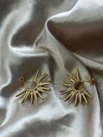 Oorbellen zon/ster goud kleur, Verzenden, Nieuw, Goud