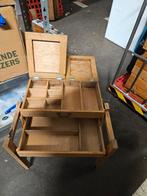 Mooie eiken fournituren box, Ophalen of Verzenden, Zo goed als nieuw, Minder dan 50 cm, Minder dan 50 cm