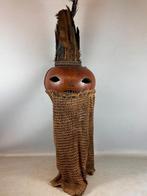 250984 Afrikaans Salampasu kalebas masker uit Congo., Antiek en Kunst, Kunst | Niet-Westerse kunst, Ophalen of Verzenden