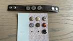 Noosa Amsterdam armband en 7 chunks, Bruin, Leer, Ophalen of Verzenden, Zo goed als nieuw