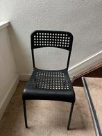 Zwarte IKEA ADDE stoel, Huis en Inrichting, Stoelen, Ophalen, Kunststof, Gebruikt, Zwart