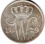 Nederland: 25 cent 1829 B ZF/ZF+, Postzegels en Munten, Munten | Nederland, Zilver, 25 cent, Ophalen of Verzenden, Koning Willem I