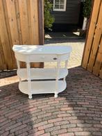 Riverwood Mooie witte sidetable met lade en planken, Huis en Inrichting, Tafels | Sidetables, Ophalen, 50 tot 100 cm, Overige vormen