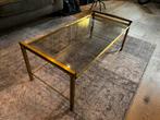 95x45x38 vintage tafel smokeglas, Ophalen, 50 tot 100 cm, Minder dan 50 cm, Rechthoekig