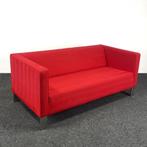 Lensvelt 2-Zits Bank - Rood 25139, Huis en Inrichting, Ophalen, Gebruikt, 75 tot 100 cm, Stof