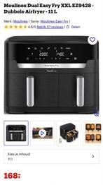 Moulinex Dual Easy Fry XXL Airfryer - Zo goed als nieuw!, Ophalen of Verzenden, Nieuw, Airfryer XXL, 1500 gram of meer