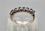 Gouden Vintage ring met edelsteen tanzaniet. 2025/313.