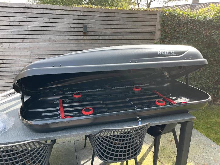 Te huur: ruime Hapro dakkoffer 410L, Auto diversen, Dakkoffers, Gebruikt, Ophalen
