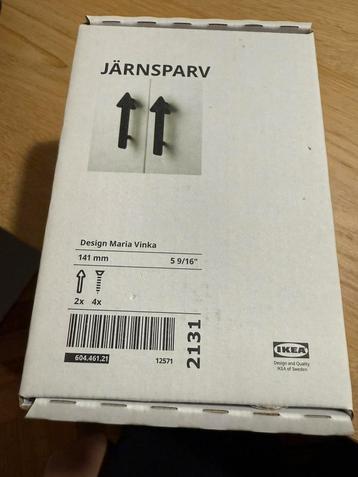 JÄRNSPARV Handgreep, zwart/pijl, 141 mm, 6 stuks, NIEUW beschikbaar voor biedingen