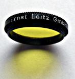Ernst Leitz Wetzlar objectief schroef filter geel, Overige typen, 1940 tot 1960, Ophalen of Verzenden