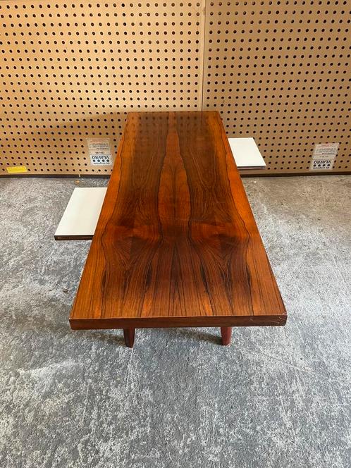 Vintage deens design salontafel - uitschuif planken, Huis en Inrichting, Woonaccessoires | Overige, Ophalen