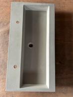 Wastafel Ben 100x51 cm betongrijs met 2 kraangaten, Huis en Inrichting, Badkamer | Badkamermeubels, Ophalen, Gebruikt, 100 tot 150 cm