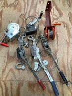 diverse staaldraadtakels, handlieren, treklieren, handtakels, Doe-het-zelf en Verbouw, Lieren en Takels, Ophalen of Verzenden