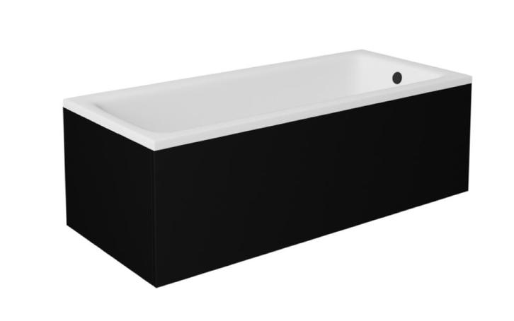 LIGBAD 130x70 cm met BADPANELEN ZWART MAT en POTEN, Huis en Inrichting, Woonaccessoires | Overige, Nieuw, Ophalen