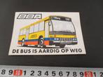 sticker strip de bus is aardig op weg BBA tilburg lijn 136, Ophalen, Zo goed als nieuw, Bedrijf of Vereniging