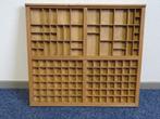 Originele houten letterbak drukkerij ‘P van Dijk’ Amsterdam, Ophalen, Gebruikt