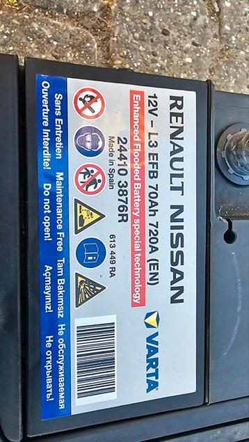 Accu 12V 70AH 720A L3 beschikbaar voor biedingen